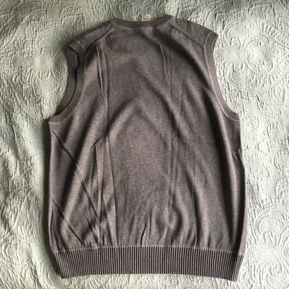 Geoffrey Beene Men’s Vest L Grey Pullover Sweater - Picture 7 of 7